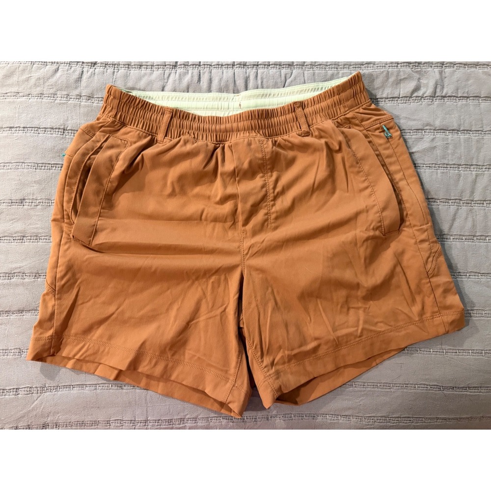 Birddogs Mens Gym Shorts Brown Built-in Liner 6 inch Inseam Medium